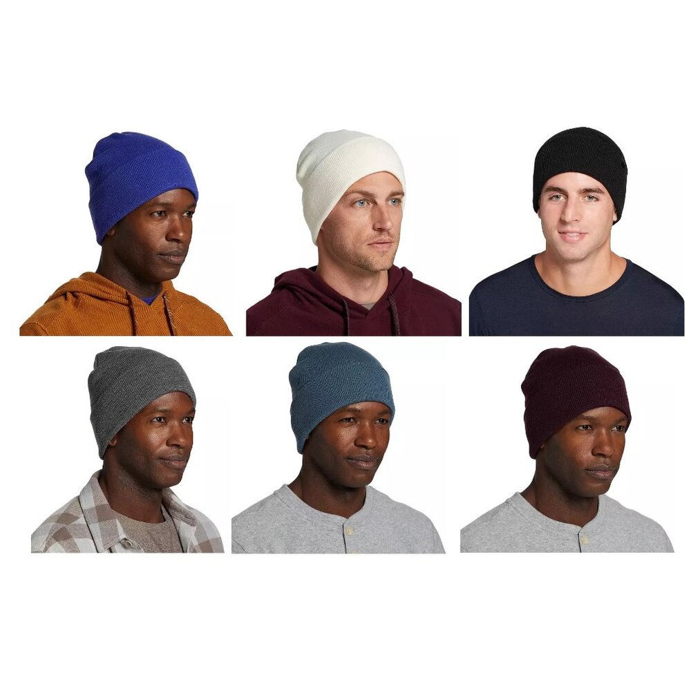 NWT Alpine Design Men's Soft Knit Beanie Winter Hat One Size Colors Black 4HL366